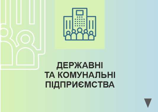 ДЕРЖАВНІ ТА КОМУНАЛЬНІ ПІДПРИЄМСТВА