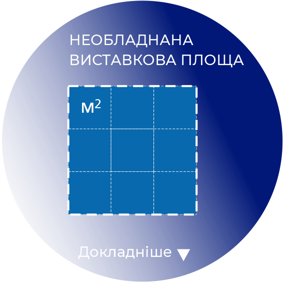 НЕОБЛАДНАНА ВИСТАВКОВА ПЛОЩА Докладніше