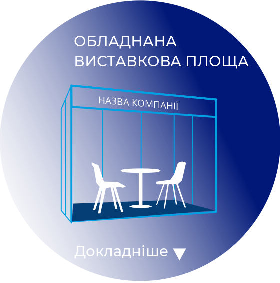 ОБЛАДНАНА ВИСТАВКОВА ПЛОЩА Докладніше